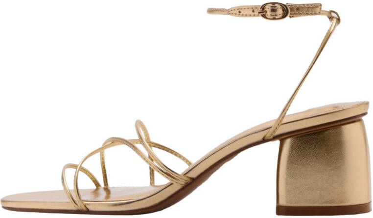 Mango sandalettes goud