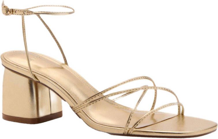 Mango sandalettes goud
