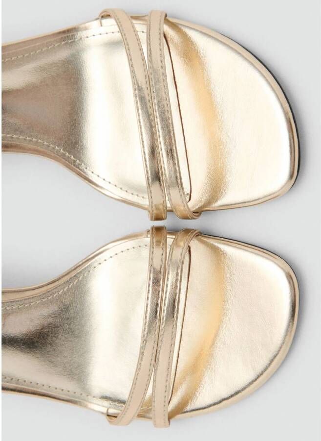 Mango sandalettes goud