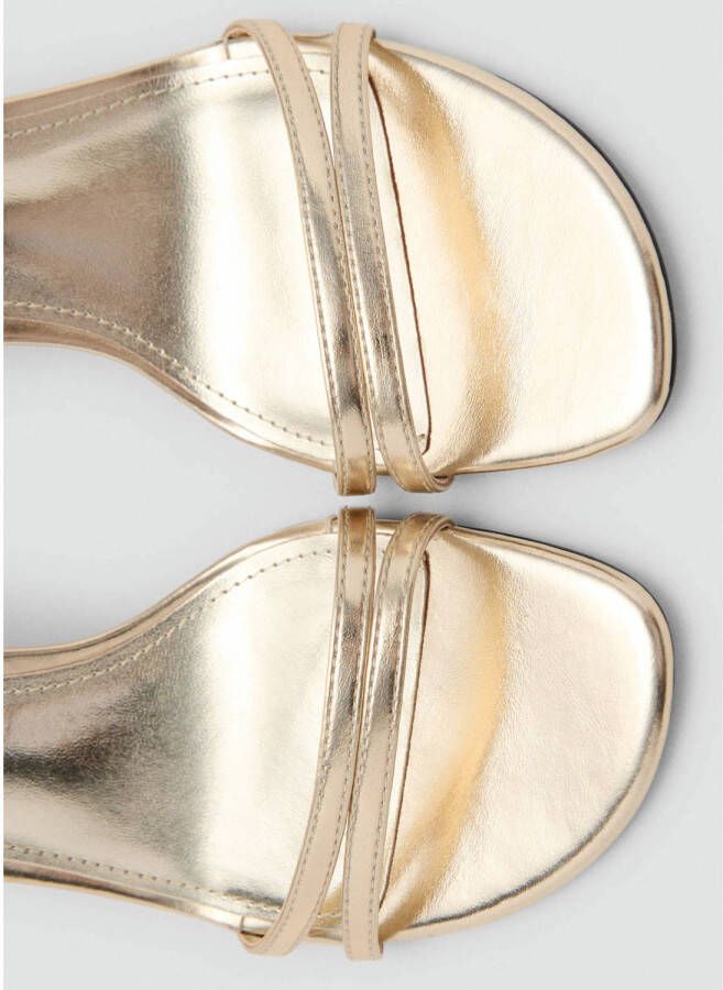 Mango sandalettes goud