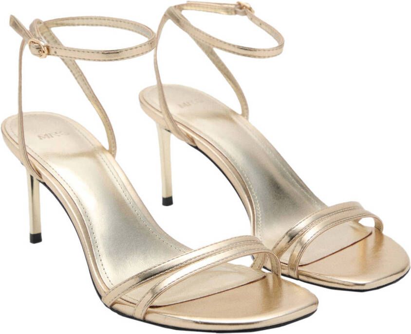 Mango sandalettes goud