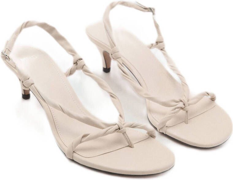 Mango sandalettes lichtbeige
