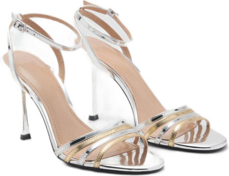Mango sandalettes zilver