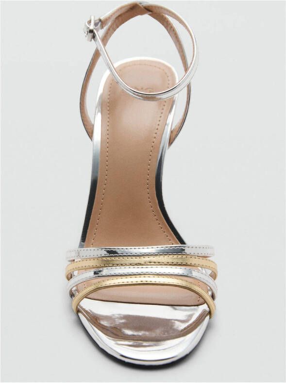Mango sandalettes zilver