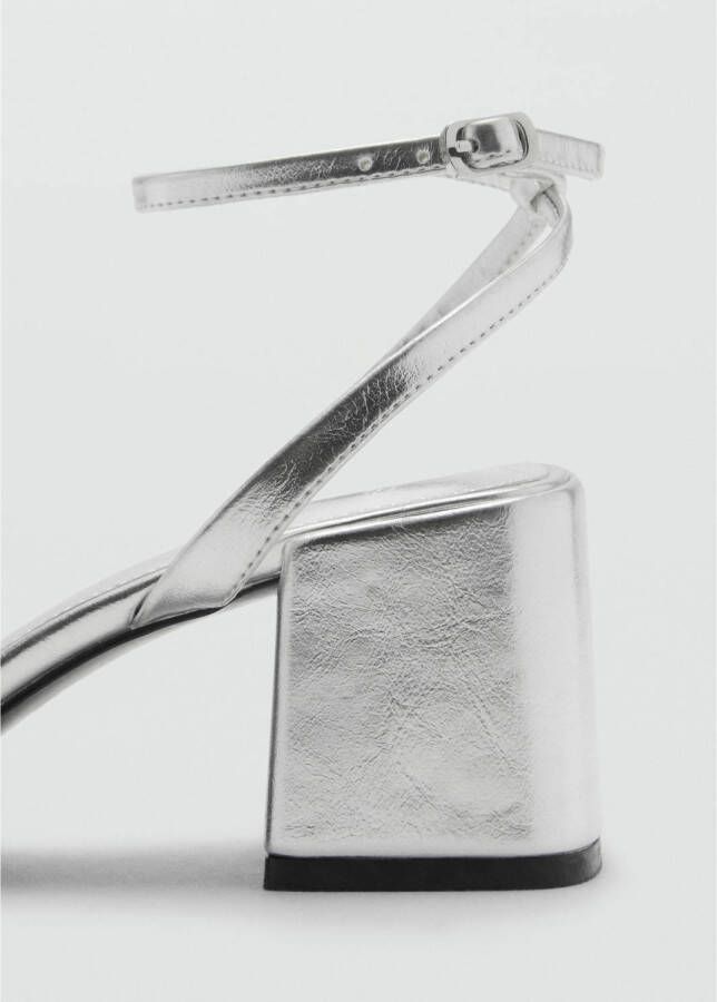 Mango sandalettes zilver