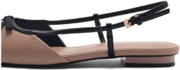 Mango slingback ballerina's pastelroze