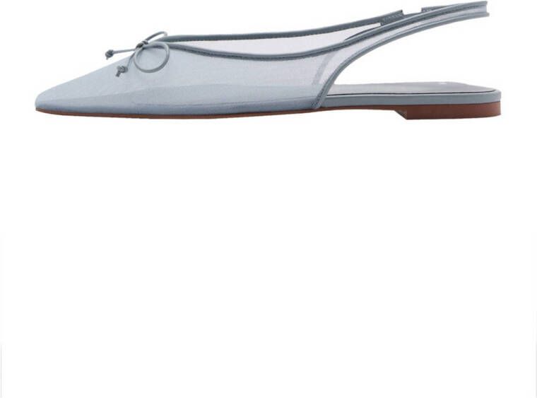 Mango slingback loafers blauw