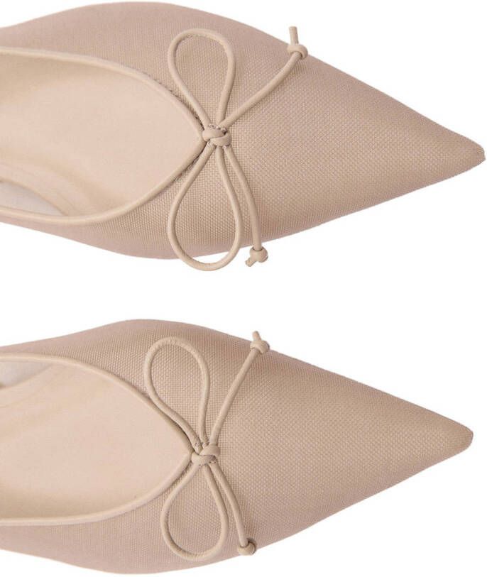 Mango slingback loafers lichtroze