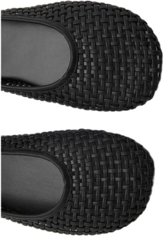 Mango slingback loafers zwart