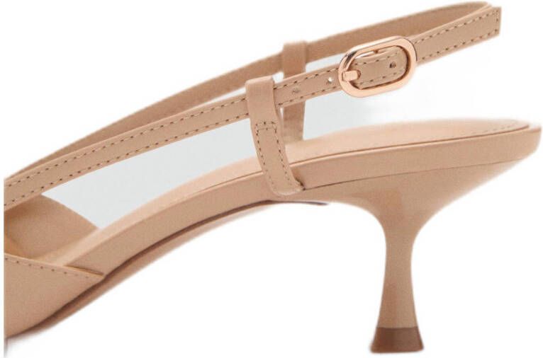 Mango slingback pumps beigeroze