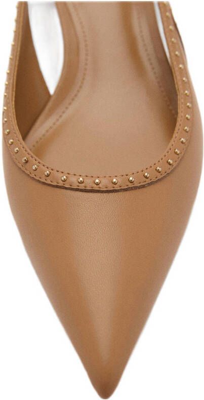 Mango slingback pumps camel