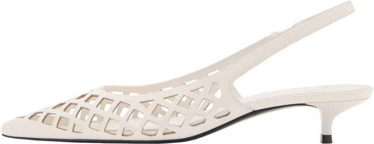 Mango slingback pumps wit