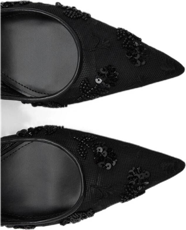 Mango slingback pumps zwart