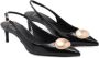 Mango slingback pumps zwart goud - Thumbnail 3