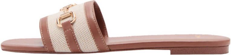 Mango slippers beige cognac