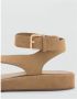 Mango suède sandalen beige - Thumbnail 3