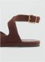 Mango suède sandalen bruin - Thumbnail 3