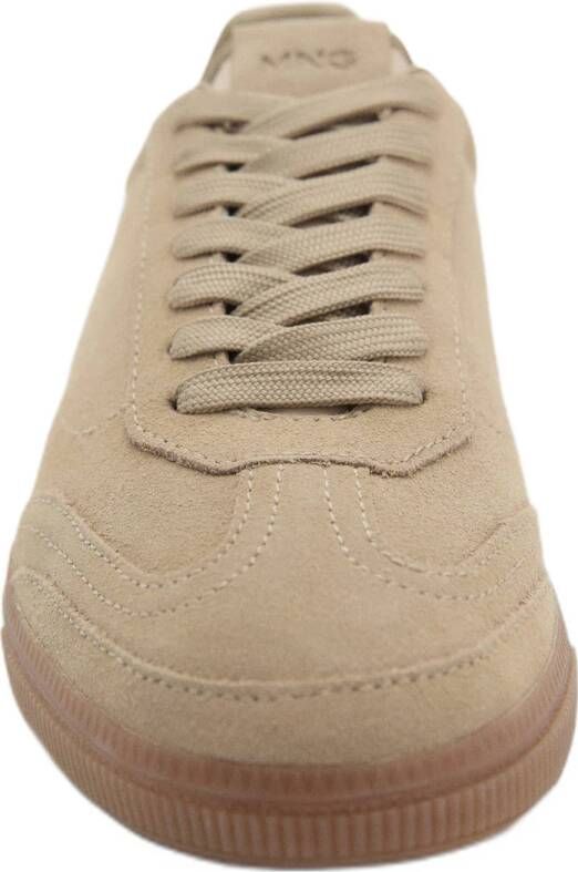 Mango suède sneakers lichtbruin