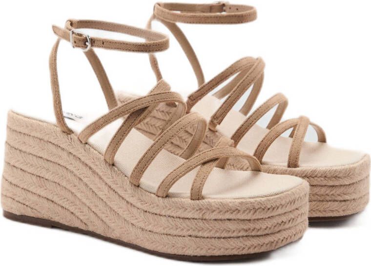 MANGO TEEN espadrilles beige