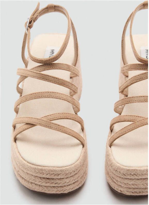 MANGO TEEN espadrilles beige