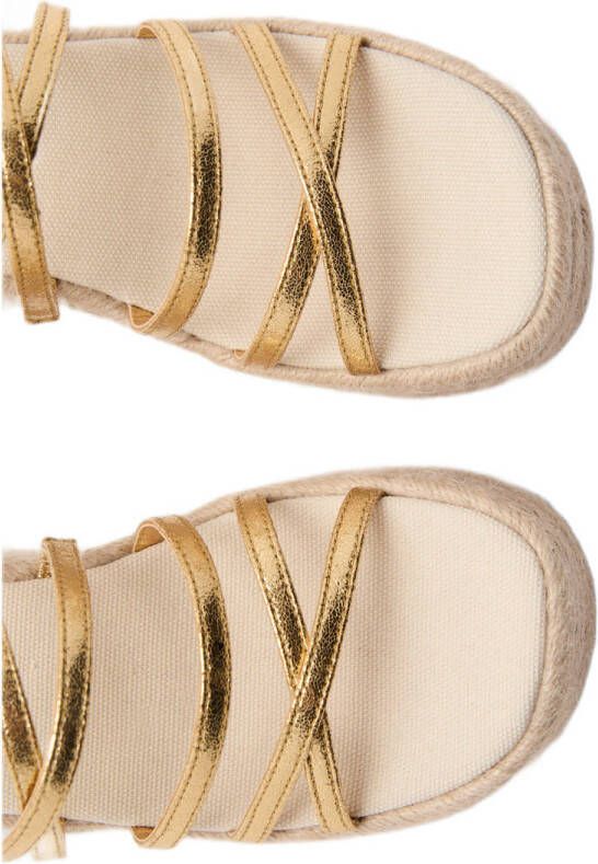 MANGO TEEN espadrilles goud