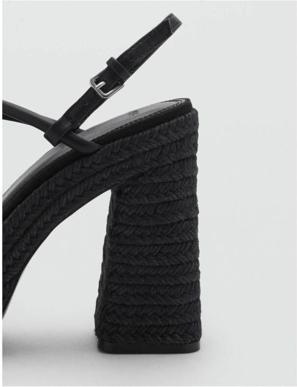 MANGO TEEN sandalettes zwart