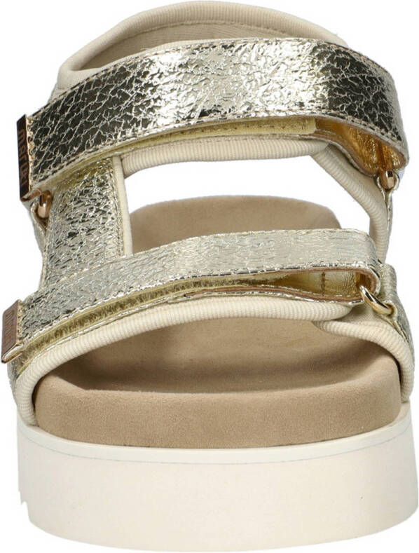 Maruti Beau leren sandalen goud