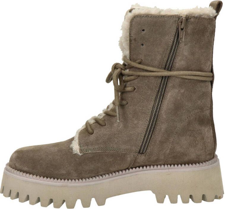 Maruti Emily suède veterboots taupe