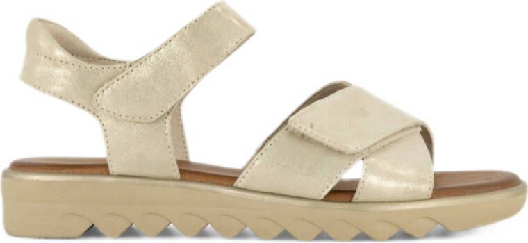 Medicus comfort leren sandalen goud