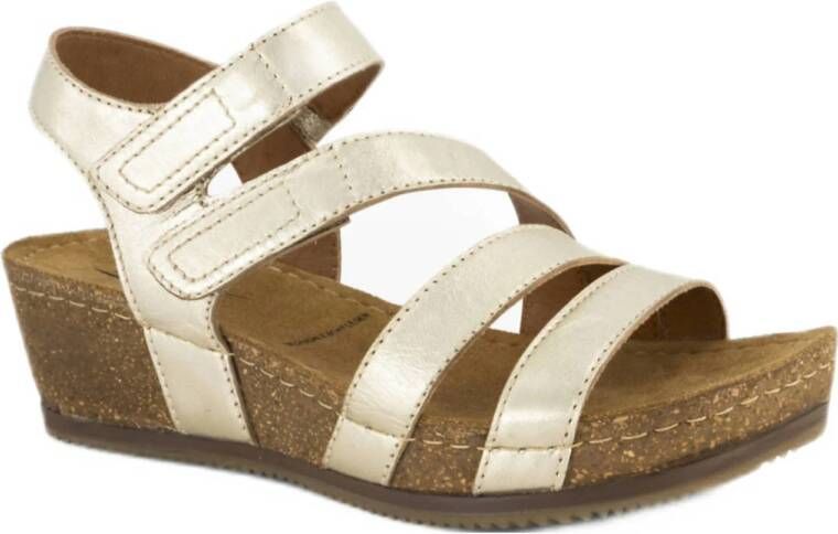 Medicus comfort leren sandalen goud