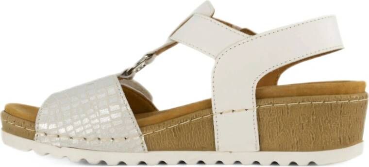 Medicus comfort leren sandalen zilver