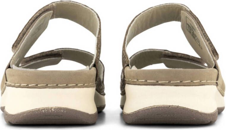 Medicus comfort leren slippers taupe