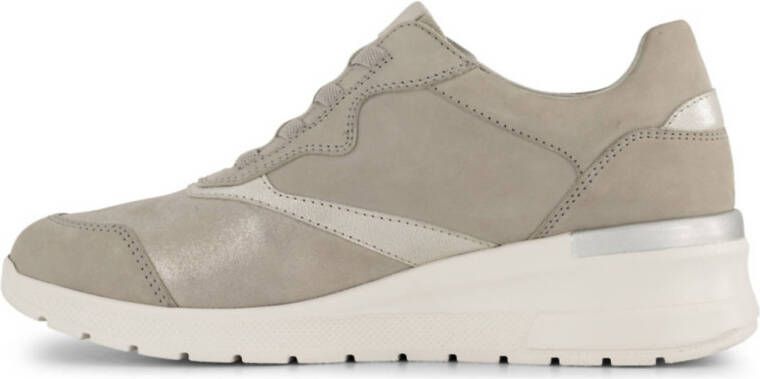 Medicus comfortl leren sneakers taupe