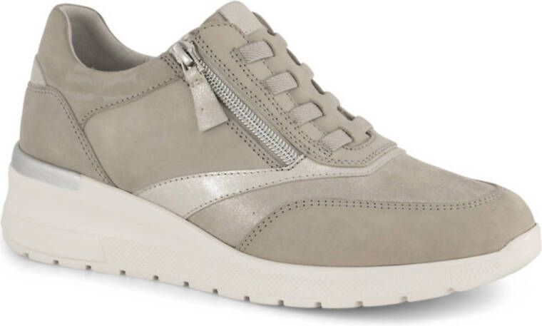 Medicus comfortl leren sneakers taupe