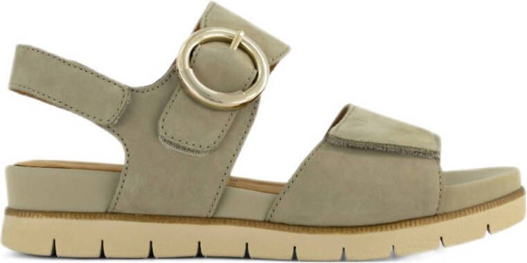Medicus leren sandalen groen