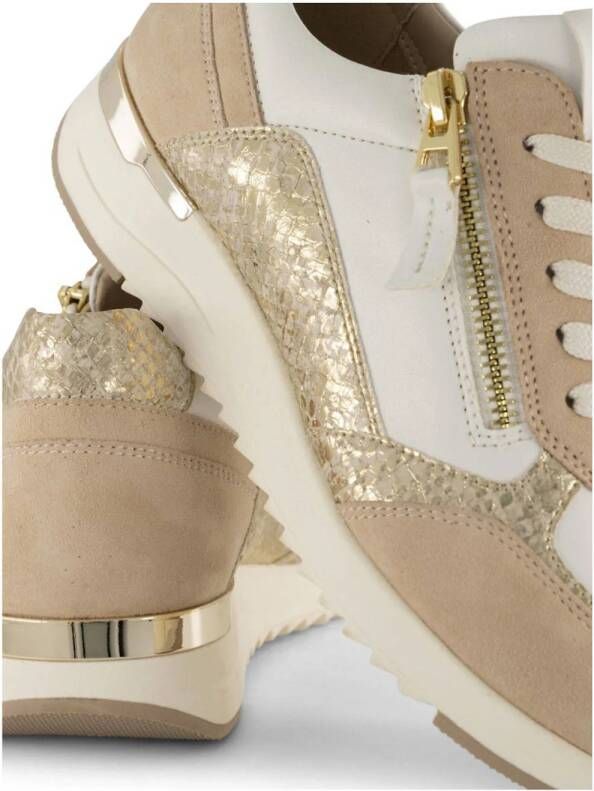 Medicus leren sneakers beige wit