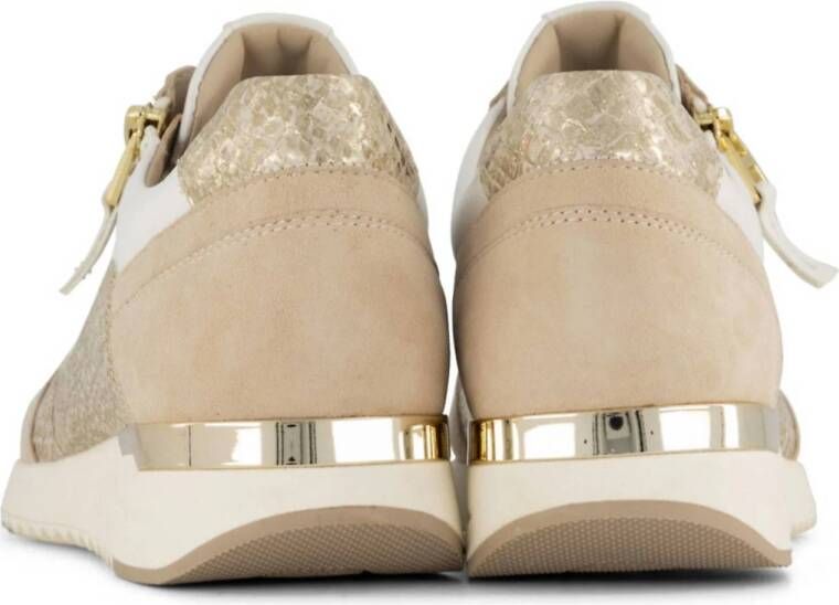 Medicus leren sneakers beige wit