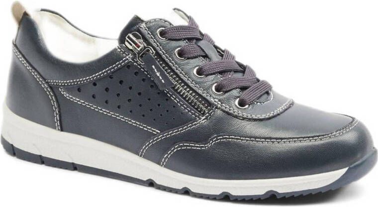 Medicus leren sneakers donkerblauw