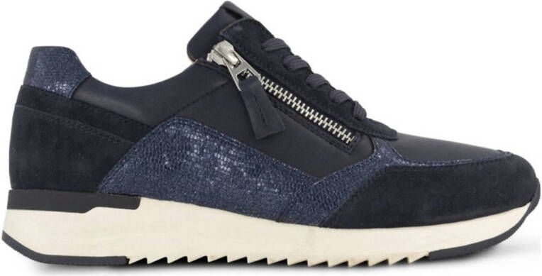 Medicus leren sneakers donkerblauw