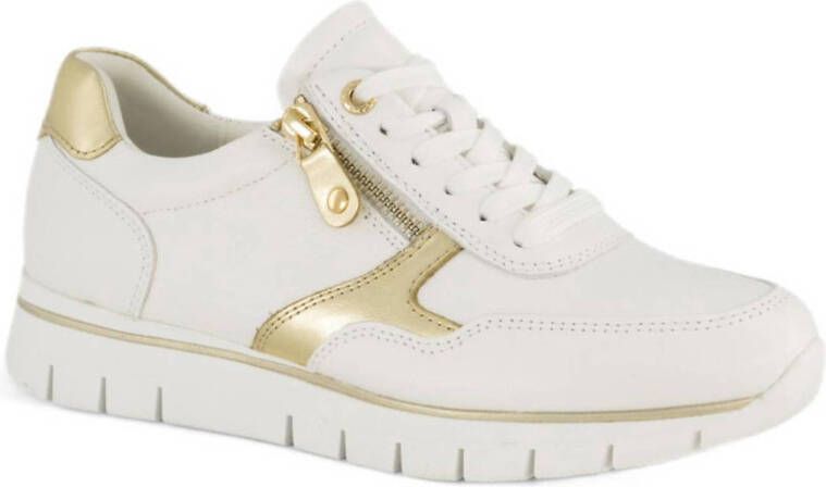 Medicus leren sneakers wit goud