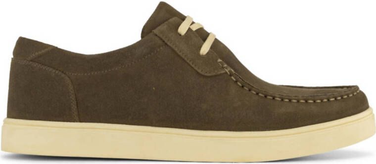 Memphis One suède bootschoenen kaki