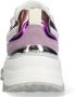 Mexx Kids XX825100-777 Meisjes Lage Sneakers Paars Blauw Wit Leer Veters - Thumbnail 5