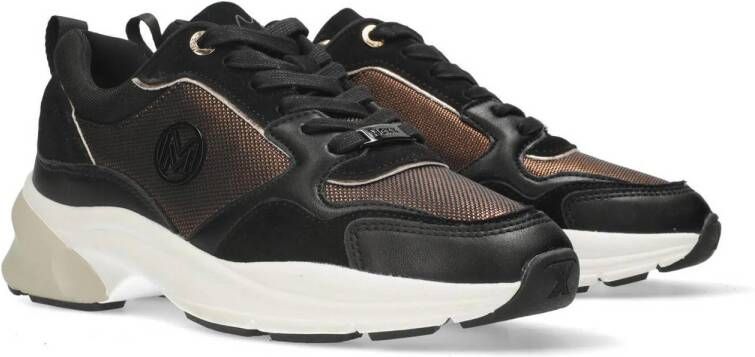 Mexx chunky sneakers zwart brons