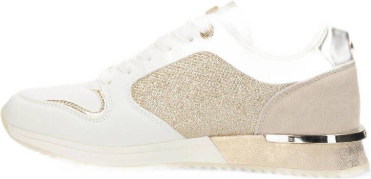 Mexx Fleur sneakers wit goud