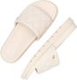 Mexx Off White Leren Look Slipper Jael White Dames - Thumbnail 9
