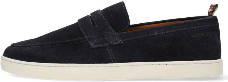 Mexx Lennon suède loafers donkerblauw