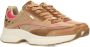 Mexx leren sneakers beige roze - Thumbnail 3