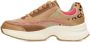 Mexx leren sneakers beige roze - Thumbnail 4