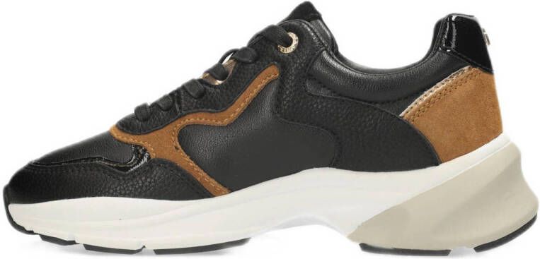 Mexx Milana chunky sneakers zwart cognac