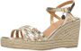 Mexx Noemi Pakina Sandalen Met Sleehak Dames Goudkleurig - Thumbnail 10